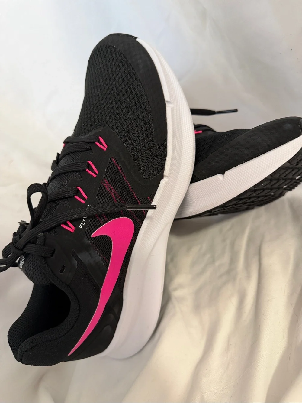 Nike Women's Black & Hot Pink Running Sneakers - Picture 4 of 5